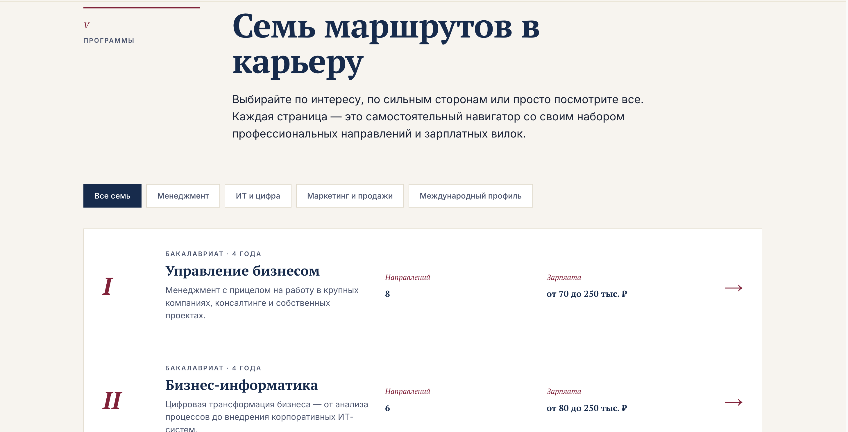 Карьерный навигатор — программы